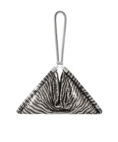 Rabanne Pixel Zebra-print Chainmail Tote In Animal Print