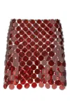 Shop Rabanne Plastic Sequin Skirt