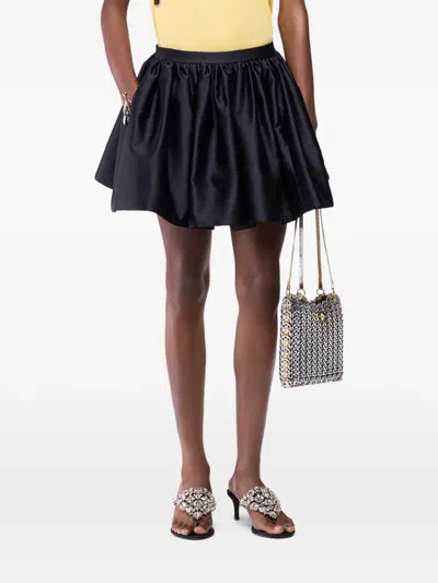 Rabanne Pleated Mini Skirt In Black