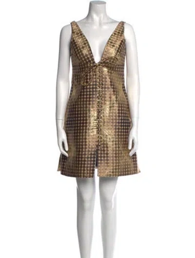 Pre-owned Rabanne Polka Dot Print Mini Dress