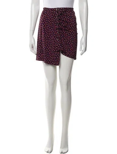 Pre-owned Rabanne Polka Dot Print Mini Skirt In Black