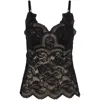 Rabanne Intricate Lace Top With Adjustable Spaghetti Straps