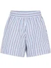 Rabanne Shorts Aus Popeline In Blau