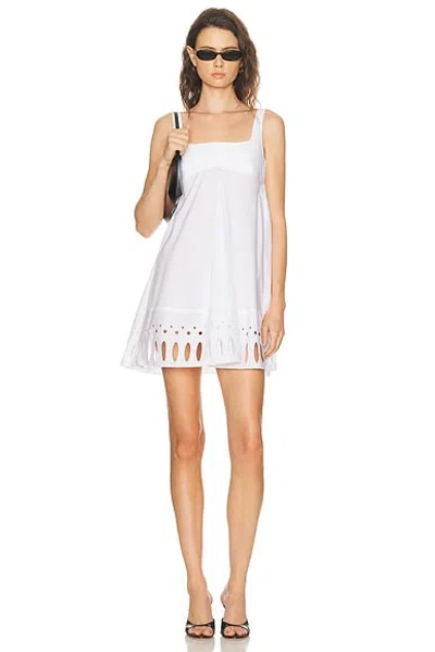 Rabanne Poplin Flared Mini Dress In Multi