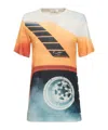 Rabanne Print Short Sleeve T-shirt In Multicolor