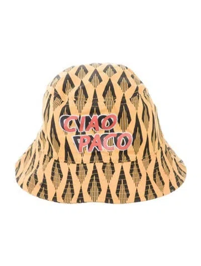 Pre-owned Rabanne Printed Bucket Hat In Multi