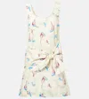 Rabanne Printed Cotton Minidress