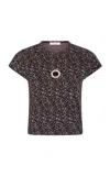 Rabanne Printed Cutout Top In Multi