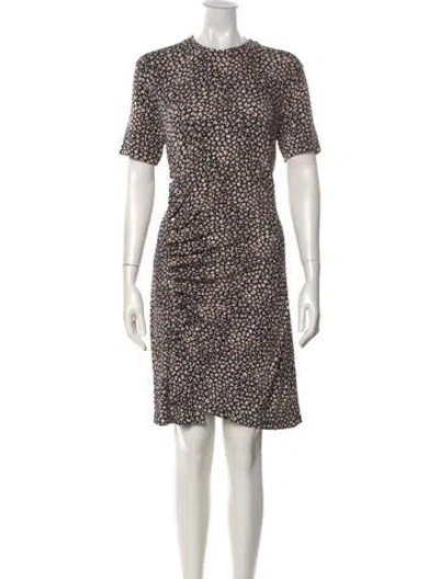 Pre-owned Rabanne Printed Knee-length Dress In Black
