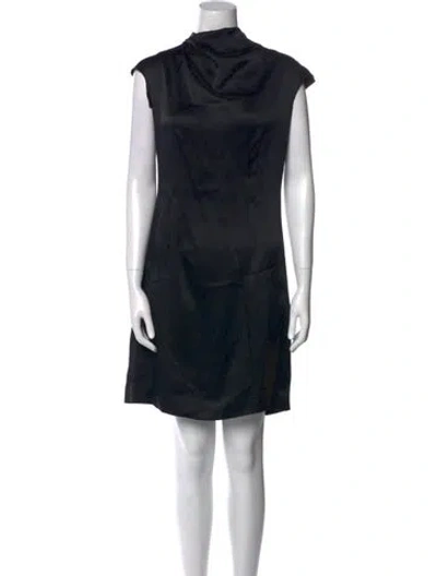 Pre-owned Rabanne Printed Knee-length Dress In Black