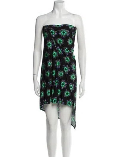 Pre-owned Rabanne Printed Knee-length Dress In Black