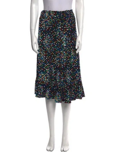 Pre-owned Rabanne Printed Knee-length Skirt In Black