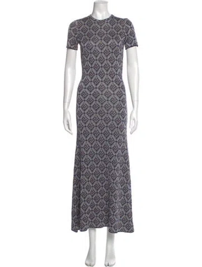 Pre-owned Rabanne Printed Long Dress In Multi