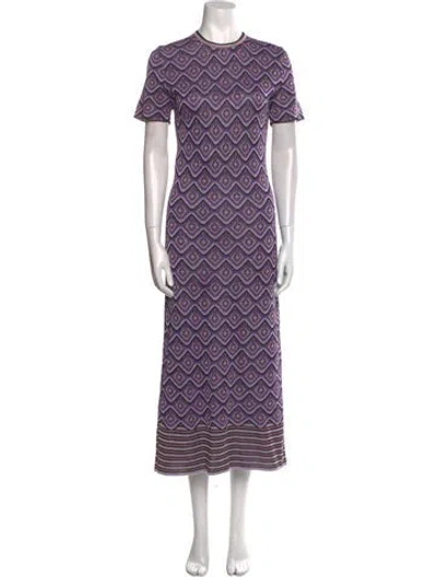 Pre-owned Rabanne Printed Long Dress In Multi