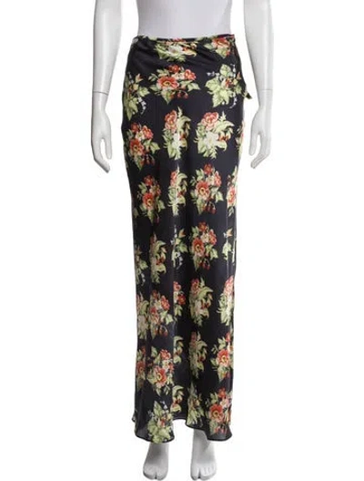 Pre-owned Rabanne Printed Long Skirt In Multi