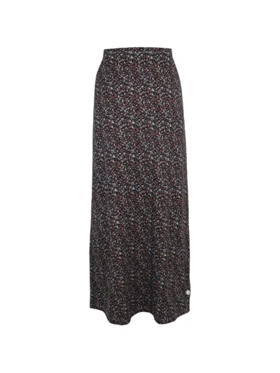 Rabanne Printed Maxi Skirt In Black