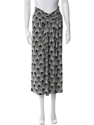 Pre-owned Rabanne Printed Midi Length Skirt In Multi