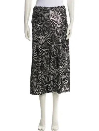 Pre-owned Rabanne Printed Midi Length Skirt W/ Tags In Multi