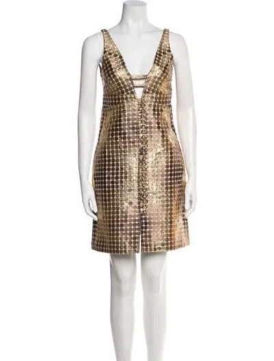 Pre-owned Rabanne Printed Mini Dress