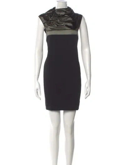 Pre-owned Rabanne Printed Mini Dress In Black