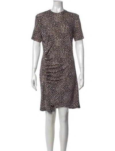 Pre-owned Rabanne Printed Mini Dress In Black