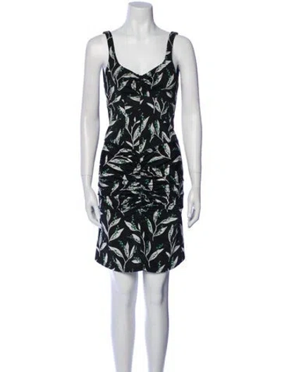 Pre-owned Rabanne Printed Mini Dress In Black