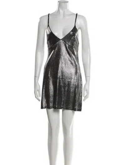 Pre-owned Rabanne Printed Mini Dress In Multi