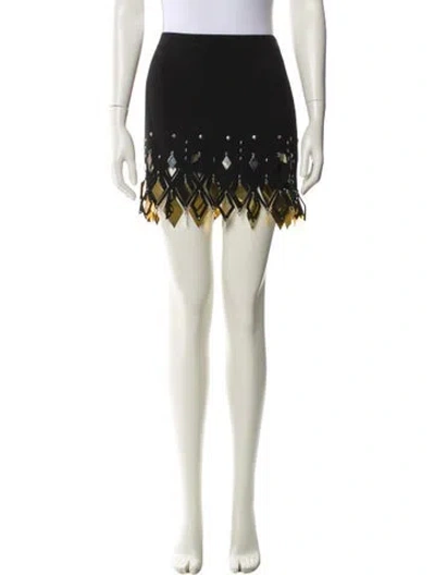 Pre-owned Rabanne Printed Mini Skirt In Multi