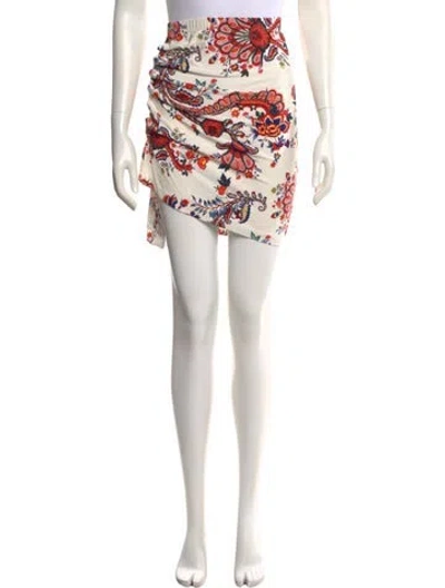 Pre-owned Rabanne Printed Mini Skirt In Neutral