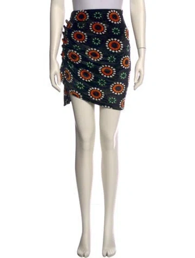 Pre-owned Rabanne Printed Mini Skirt In Neutral