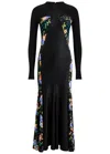 Rabanne Dali Rock Maxi Dress In Multi Floral