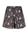 Rabanne Printed Shorts In Black