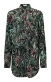 Rabanne Printed Silk Button-down Shirt In Multi