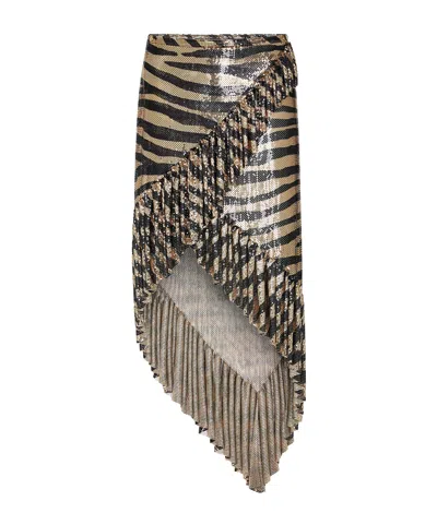Rabanne Printed Skirt In Multicolor