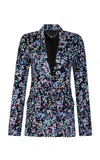 Rabanne Printed Stretch-cotton Blazer In Multi