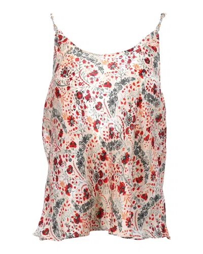 Rabanne Printed Tank Top In Multicolor Polyester