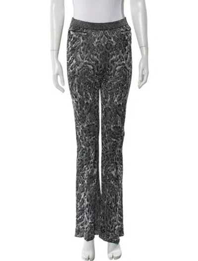 Pre-owned Rabanne Printed Wide Leg Pants In Gray