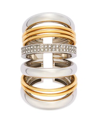 RABANNE PUNK TWO-TONE SINGLE EAR CUFF