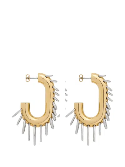 Rabanne Punk Xl Link Earrings In Gold