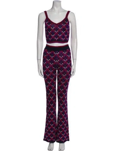 Pre-owned Rabanne Purple Sleeveless Crop Top