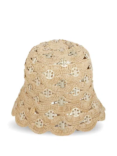 RABANNE RAFFIA BUCKET HAT BOB