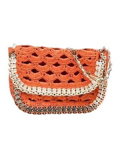 Pre-owned Rabanne Raffia Crossbody Bag In Multi