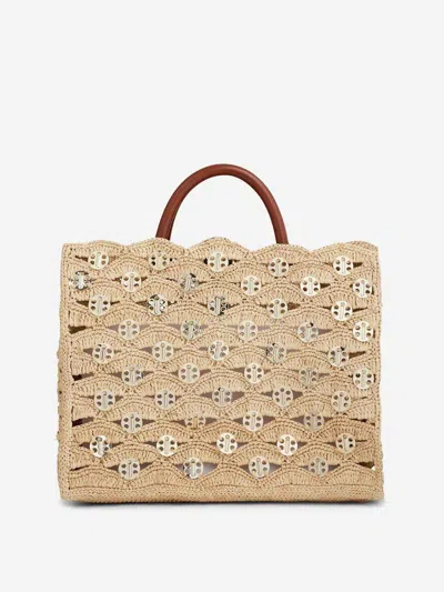 Rabanne Raffia Tote Bag