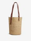 Rabanne Woven Tote Bag In Nude