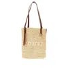 Rabanne Raffia Tote Bag With Logo