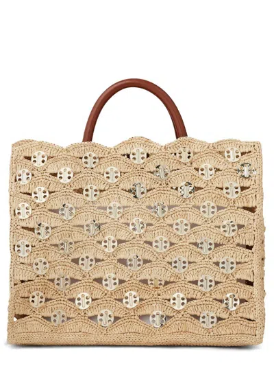 Rabanne Rafia Bag In Beige