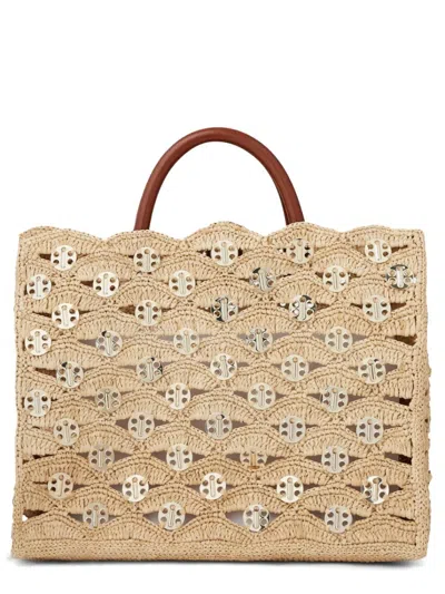 Rabanne Rafia Bag. In Neutrals