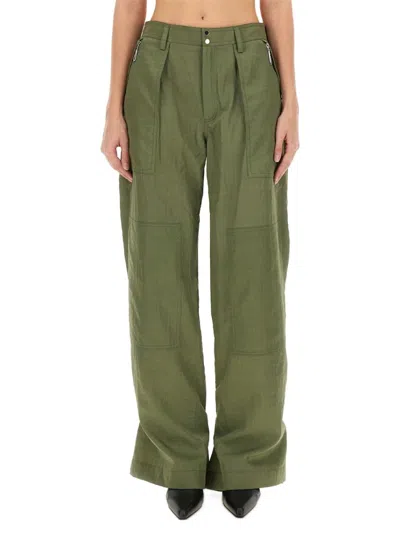 RABANNE RELAXED WIDE-LEG CARGO PANTS WITH HIGH WAIST AND PRACTICAL POCKETS