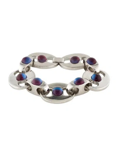 Pre-owned Rabanne Resin Link Bracelet, 6.5" In Multi