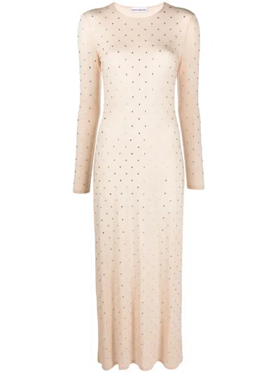 Rabanne Rhinestone-embellished Dress In Pink